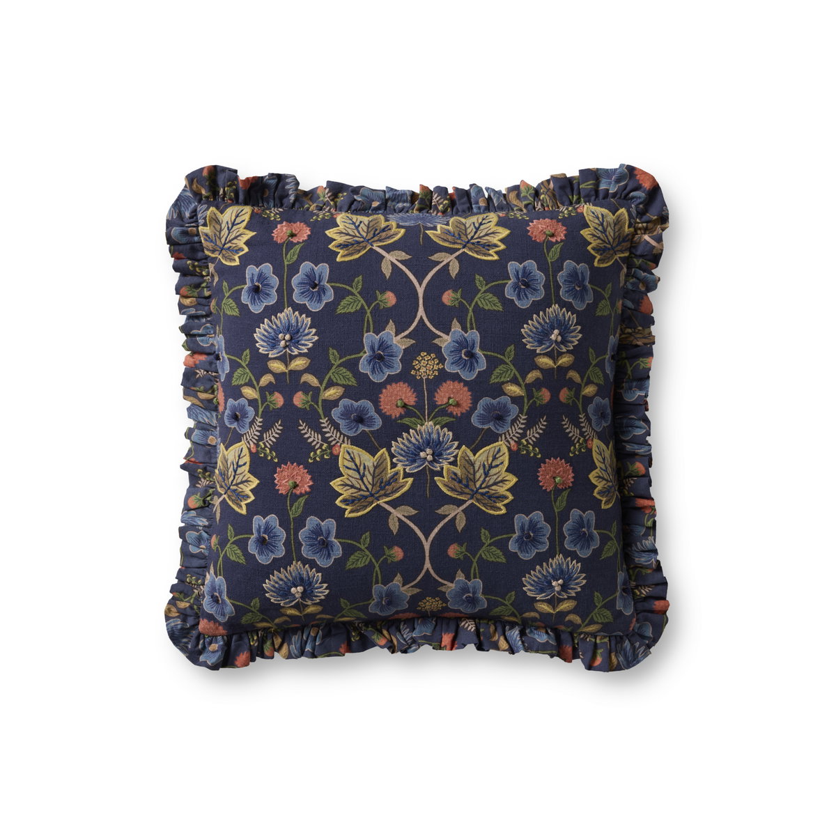 Rifle Paper Co. x Loloi Maple Pillow, Decorative Pillow, 18" length x 18" width View 1
