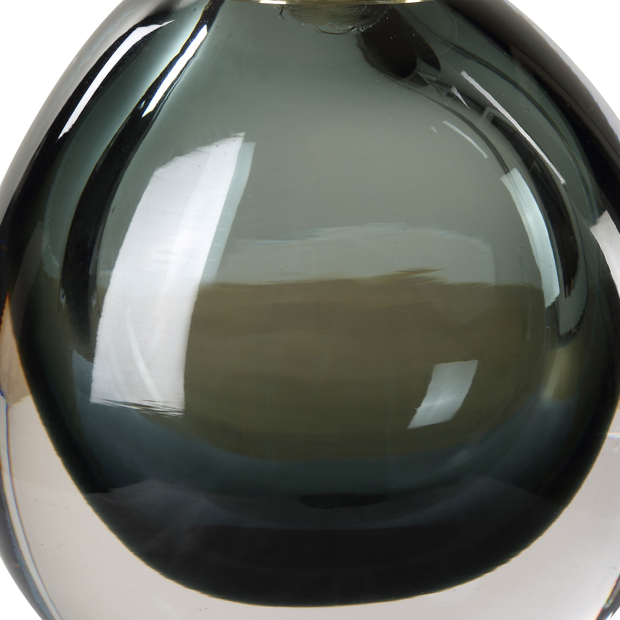 Enigma Teal Blue Glass Buffet Lamp large image 