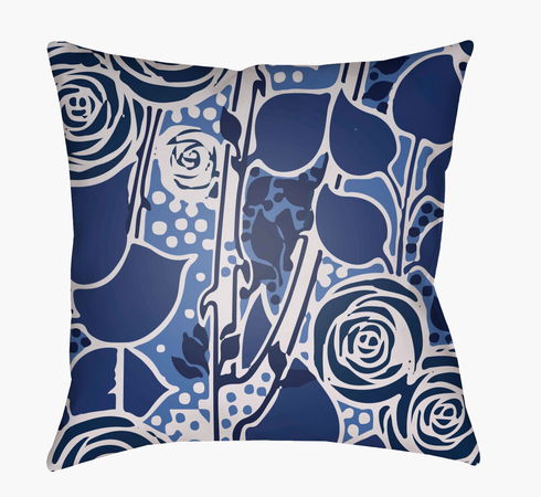 Chinoiserie Floral Accent Pillow