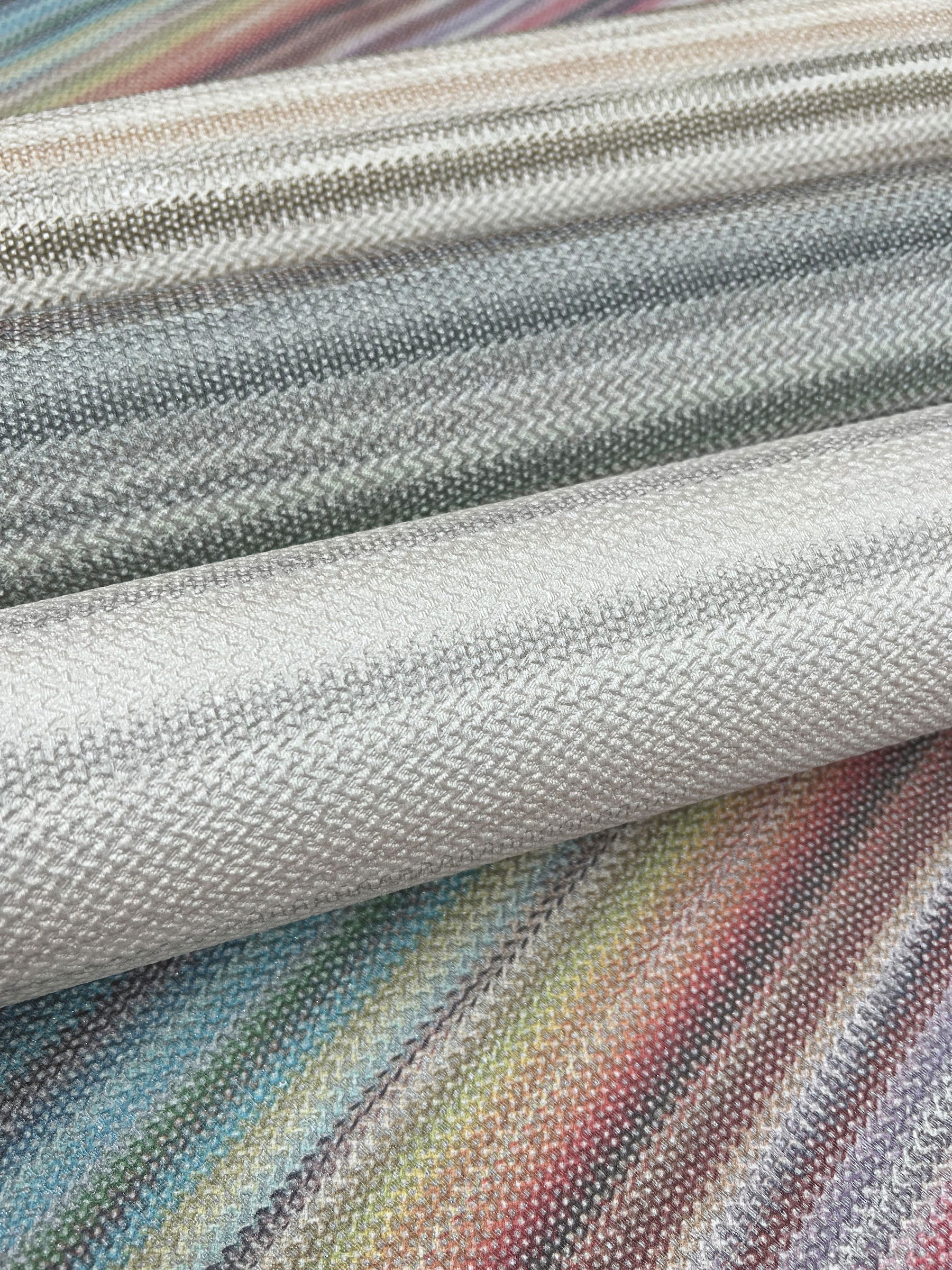 Striped Sunset Glitter Blue Wallpaper large image 