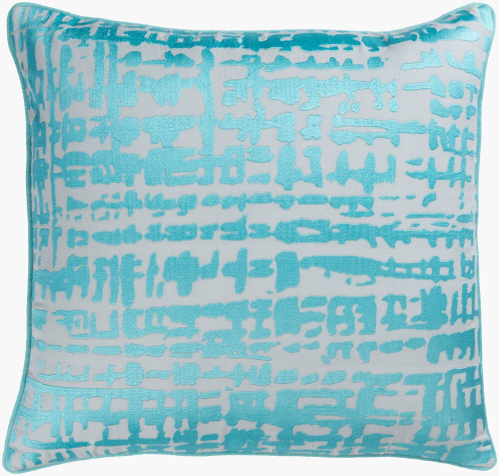 Hessian Lumbar Pillow Down, Decorative Pillow by Surya, 13" length x 20" width
