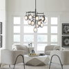 Maxin 15 Light Large Bronze Chandelier, by Uttermost, 36.25" width x 39" height x 36.25" diameter x 36.25" depth thumbnail 2