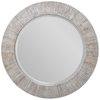 Repose Whitewash Round Mirror, by Uttermost, 3' width x 3' height x 1.3" depth thumbnail 1