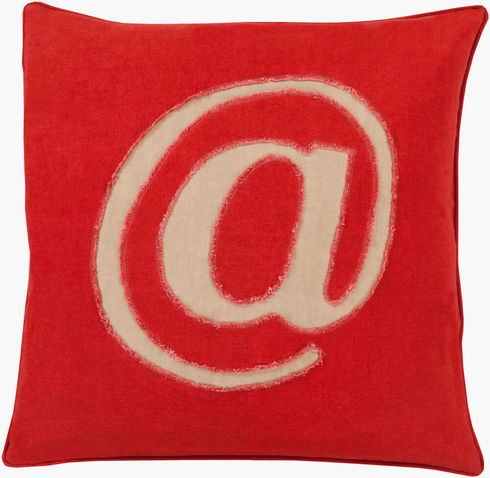 Linen Text Accent Pillow