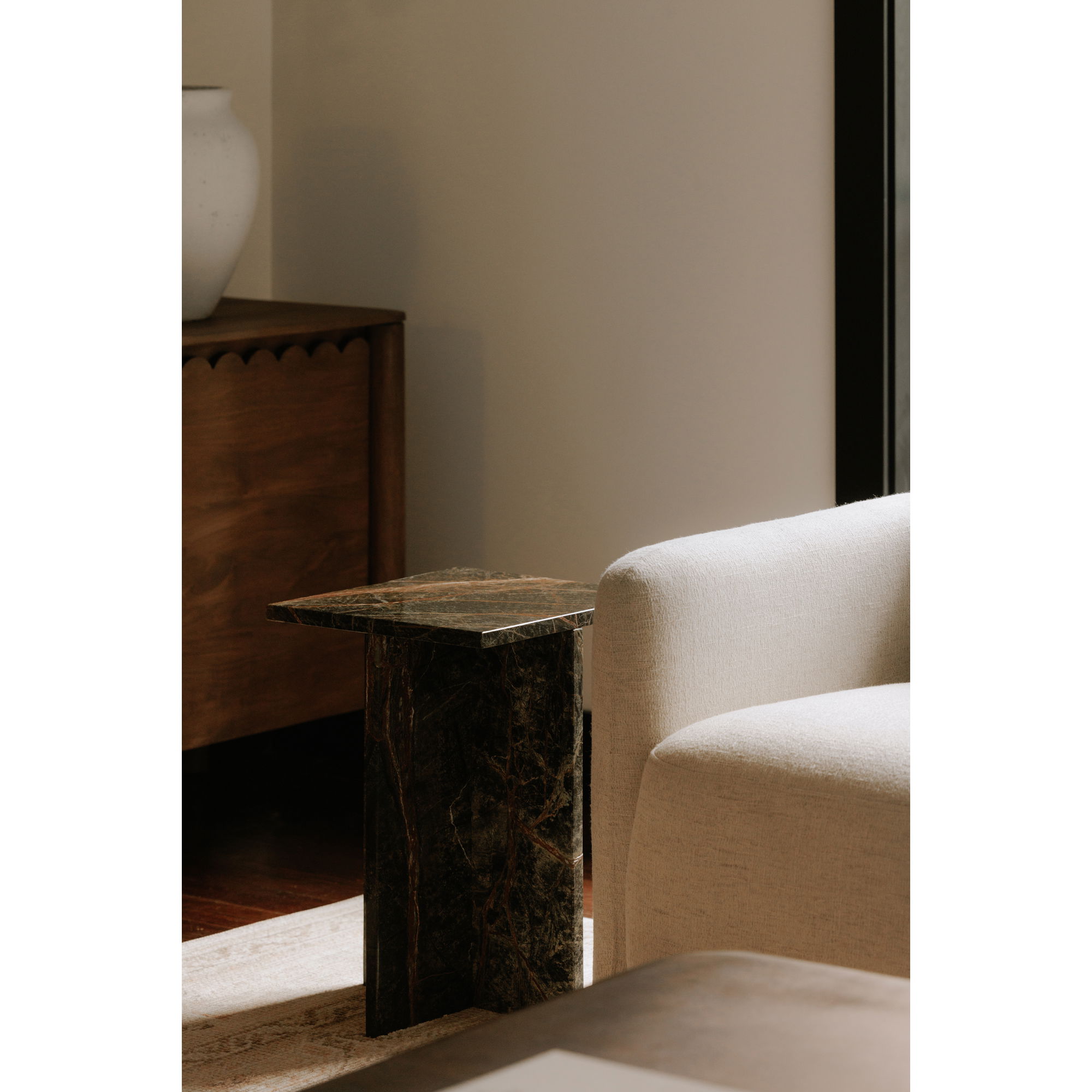 Blair Accent Table Rainforest Green Marble large image 