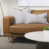 Thais 13x21 Gray Fabric Fringed Decorative Pillow Cover, by Mercana, 13" length x 21" width x 0.2" height thumbnail 4