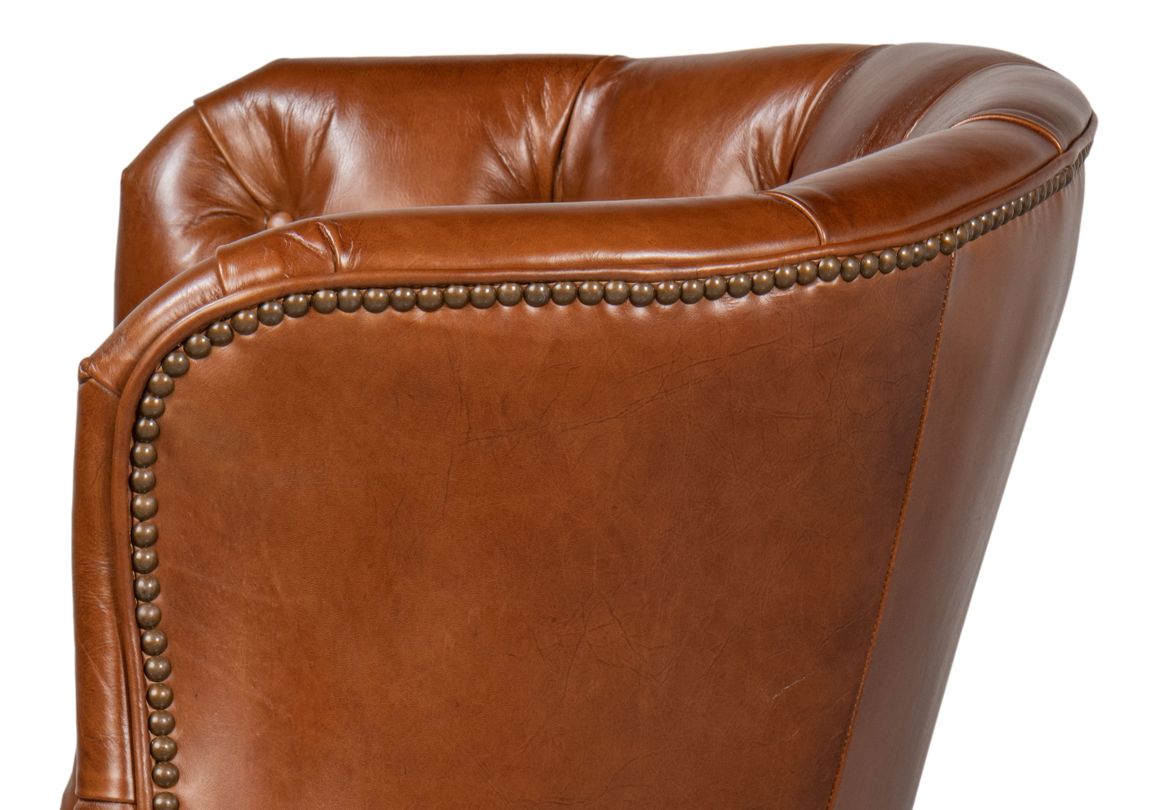 Welsh Leather Chair  Vintage Havana large image 