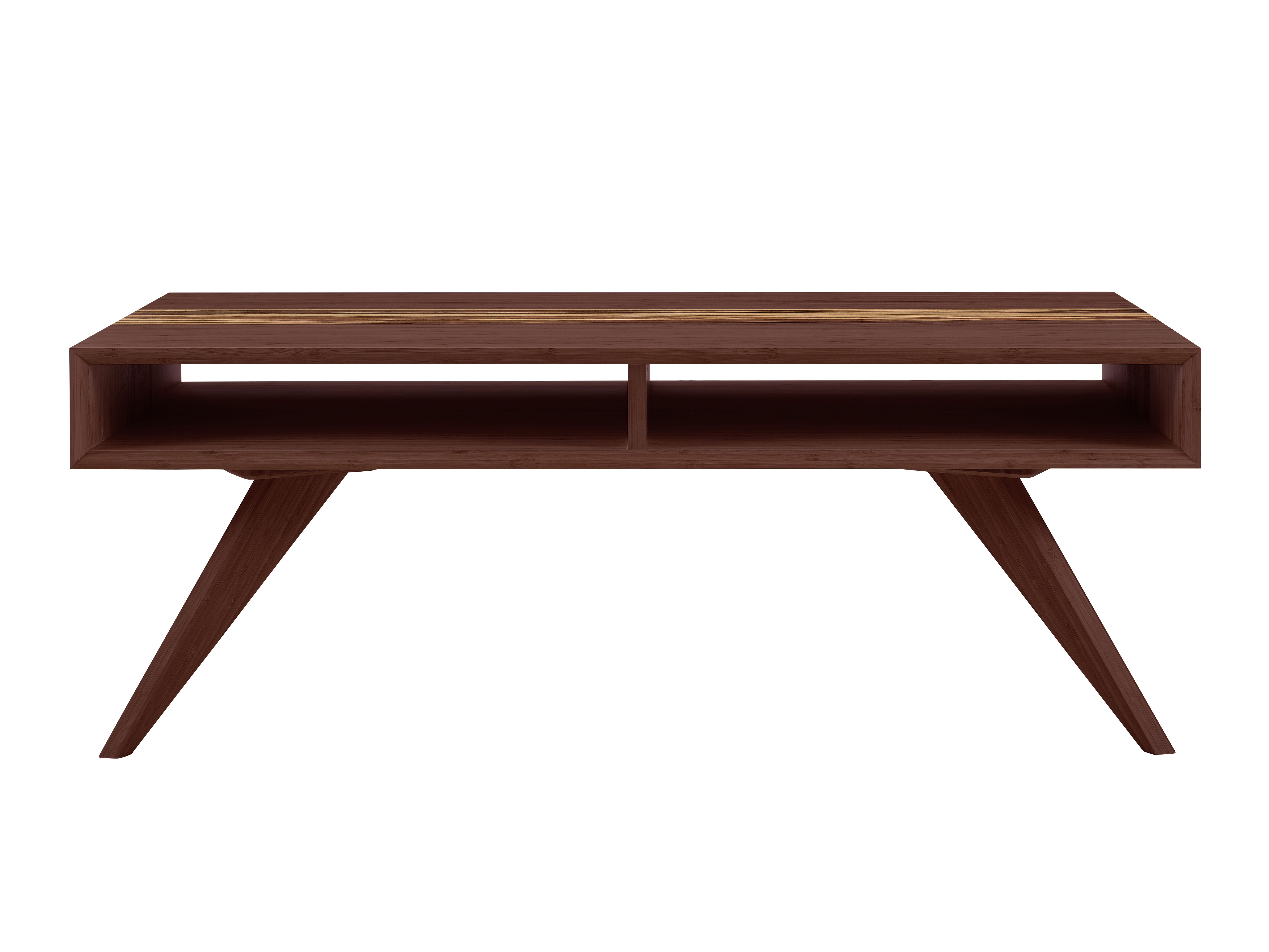 Azara Tiger Coffee Table, Sable, Living Room by Greenington, 24" length x 46" width x 17.5" height View 3
