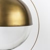Leighton I 15x20 Gold Toned Metal Spherical Pendant Light, by Mercana, 15" length x 15" width x 20" height thumbnail 8