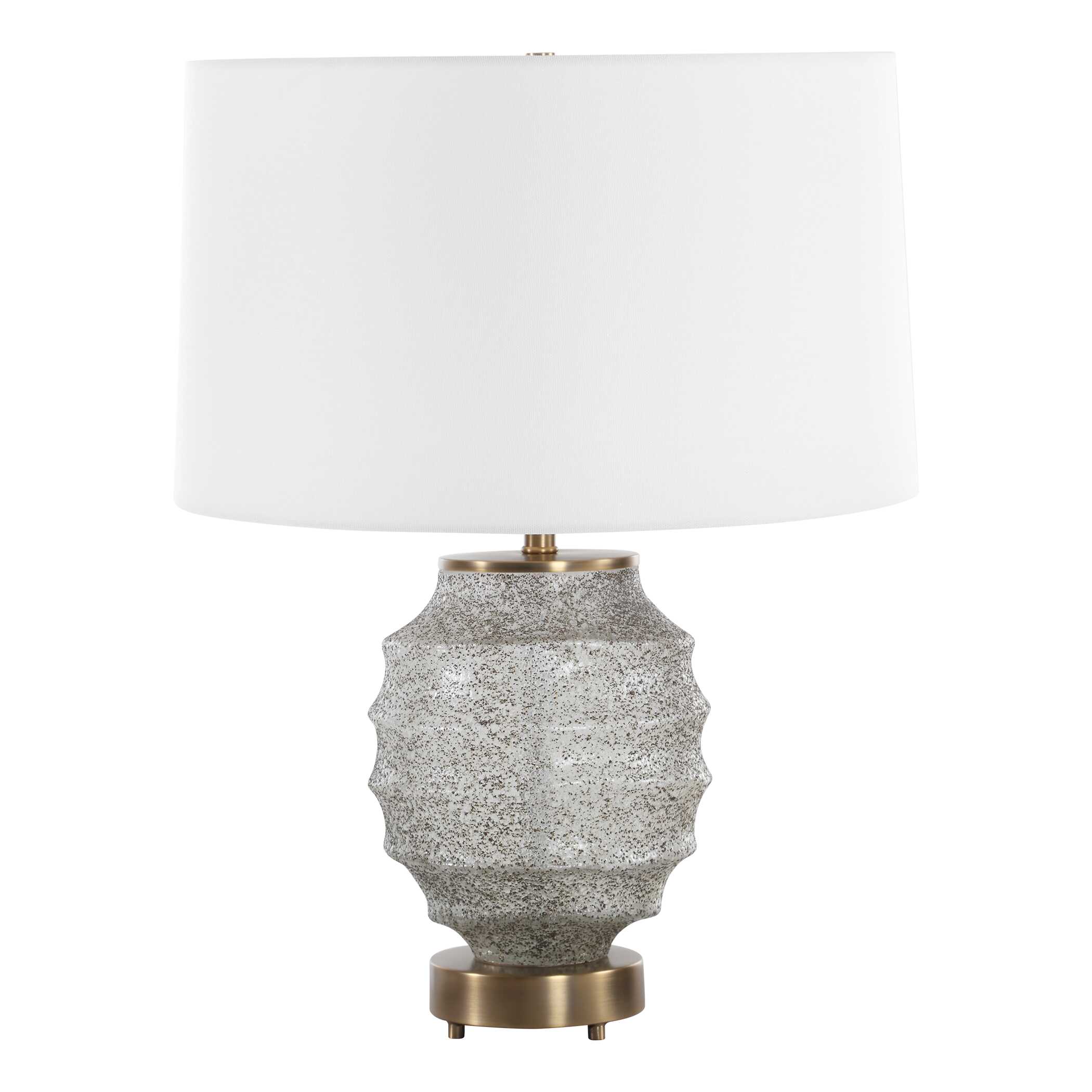 Acosta Ribbed Table Lamp, by Uttermost, 17" width x 22.25" height x 17" depth View 5