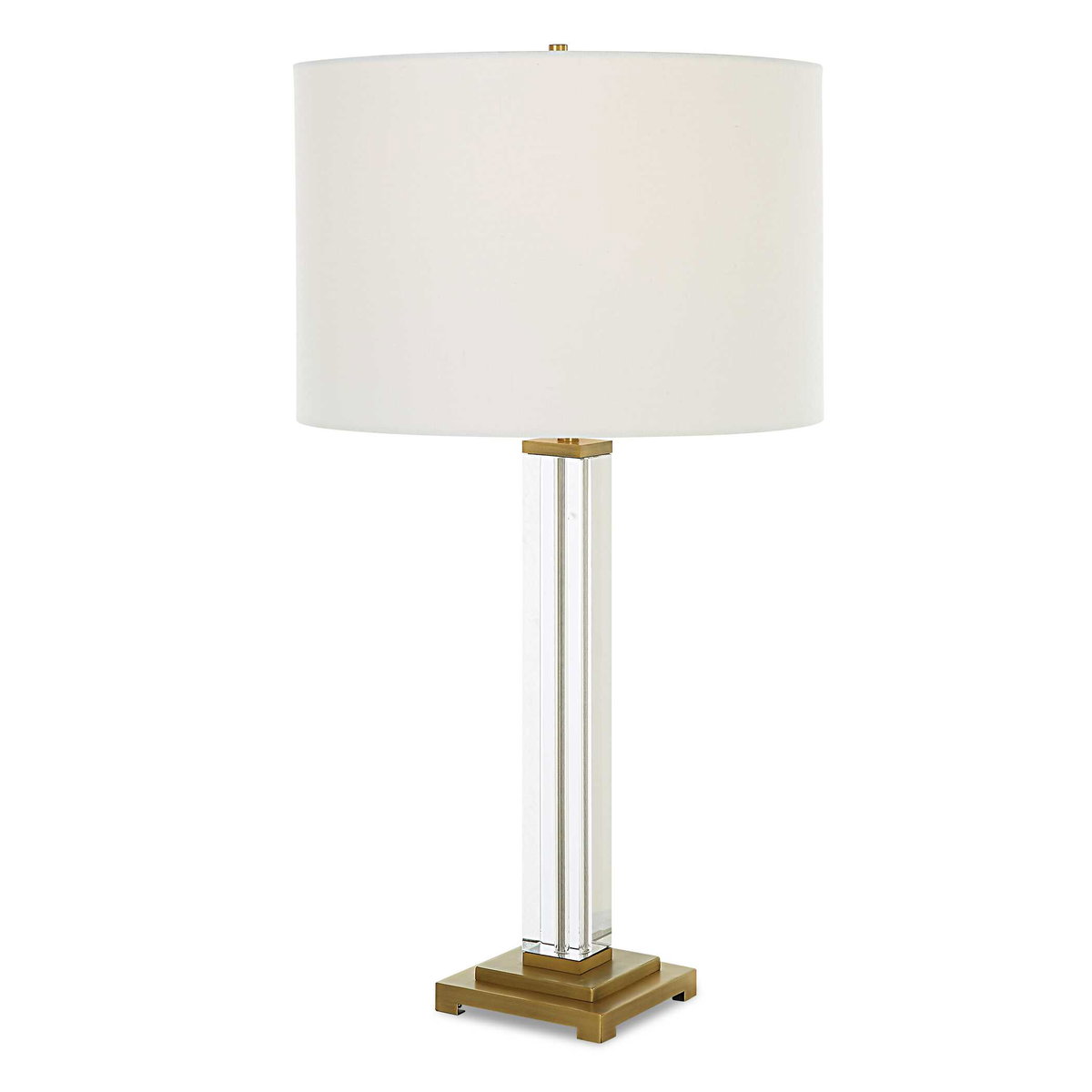 Crystal Column Table Lamp, by Uttermost, 15" width x 28" height x 15" depth View 1
