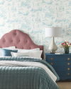Seasons Toile Teal Wallpaper thumbnail 1