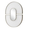 Encase Modern White Oval Mirror, by Uttermost, 1'11.5" width x 2'6.5" height x 1.62" depth thumbnail 4
