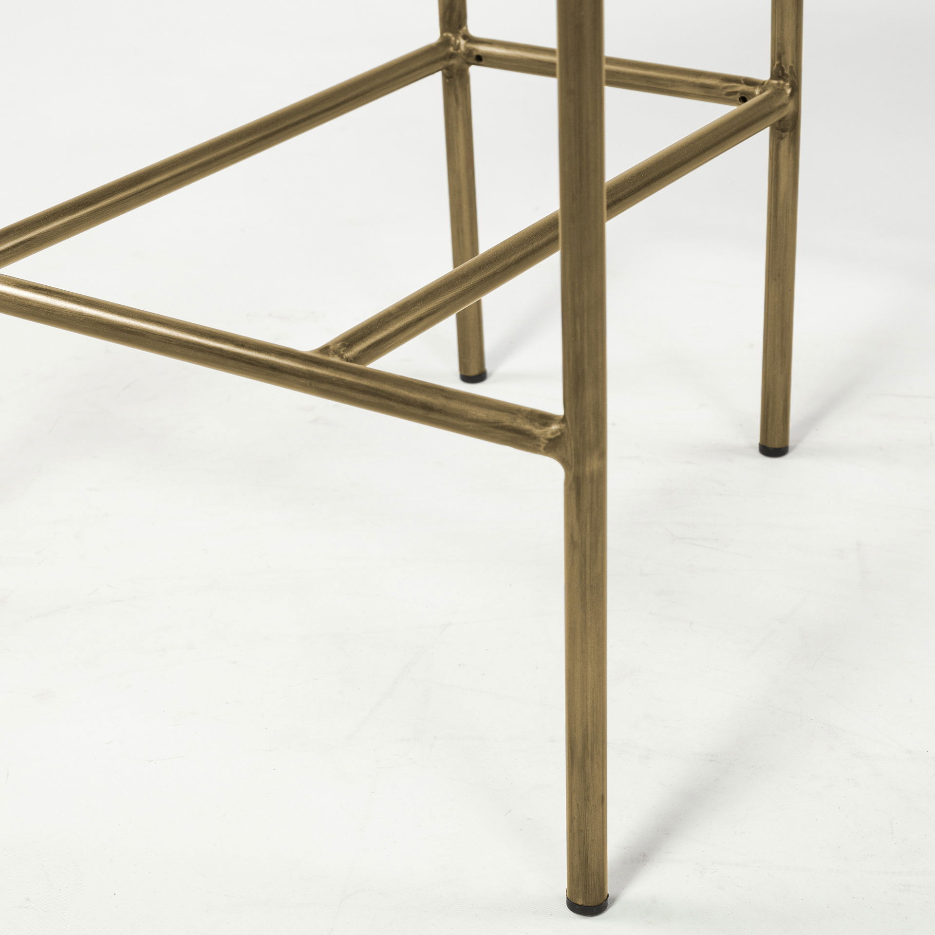 Parker  Cream Fabric Seat Gold Metal Counter Stool, Counter & Bar Stool by Mercana, 19" length x 19.75" width x 36" height View 13