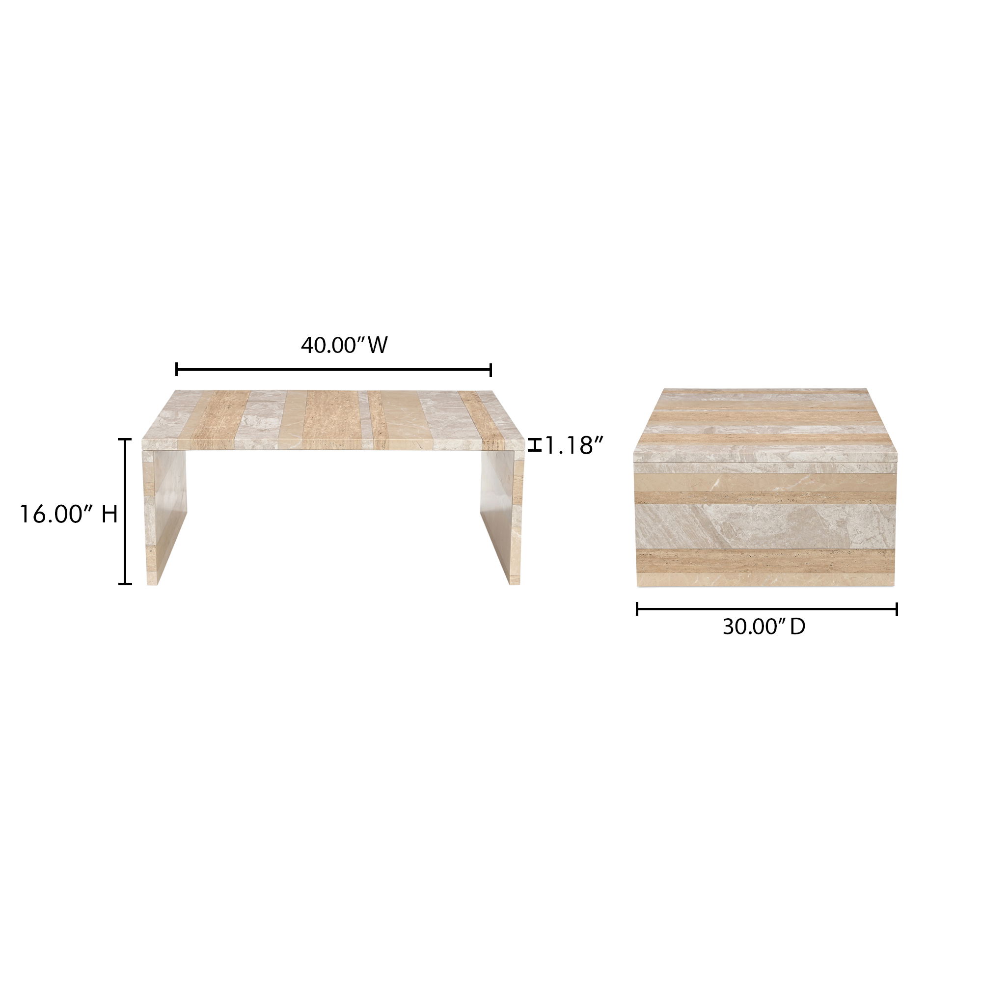 Rosa Coffee Table Mixed Marble large image 