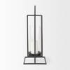 Albus I Large Black Metal Rectangular Table Candle Holder, Candles & Candle Holder by Mercana, 9.25" length x 9.25" width x 23.82" height thumbnail 4