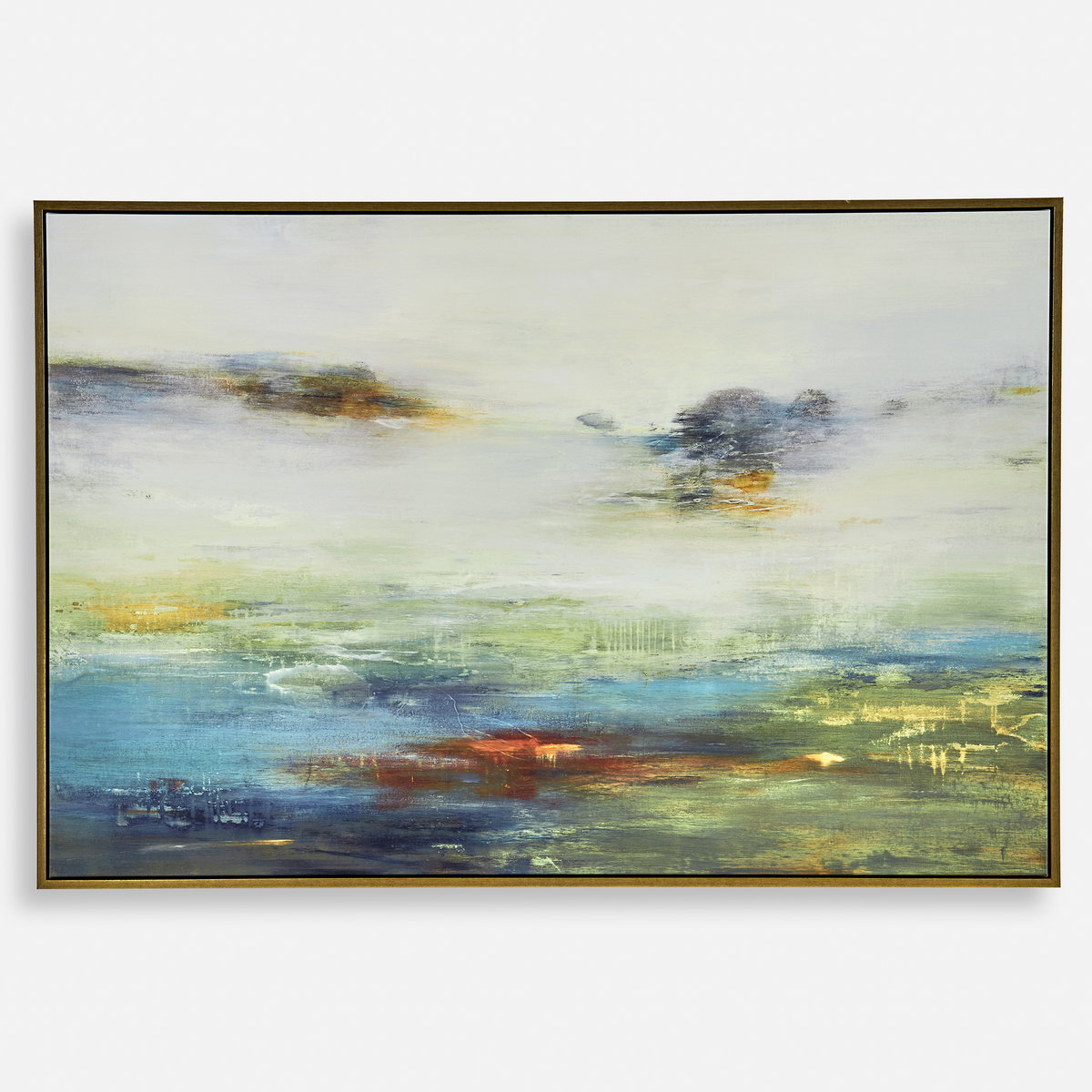 Textured Land Framed Landscape Art, by Uttermost, 61.5" width x 41.5" height x 2" depth View 1