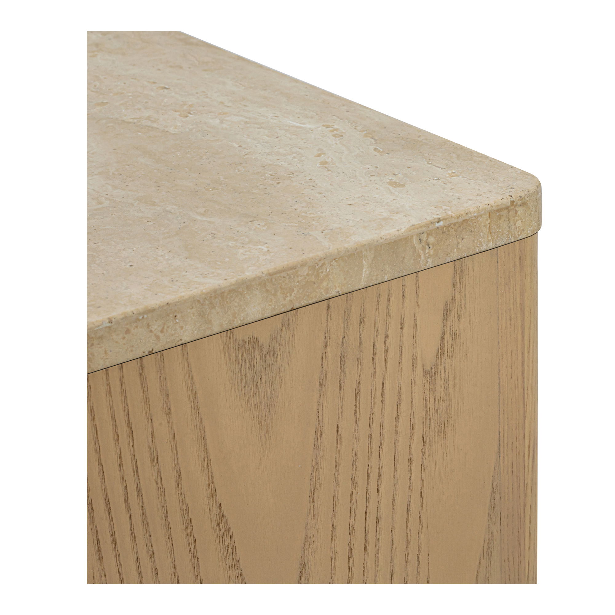 Blake Nightstand Beige Travertine large image 