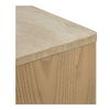 Blake Nightstand Beige Travertine thumbnail 5