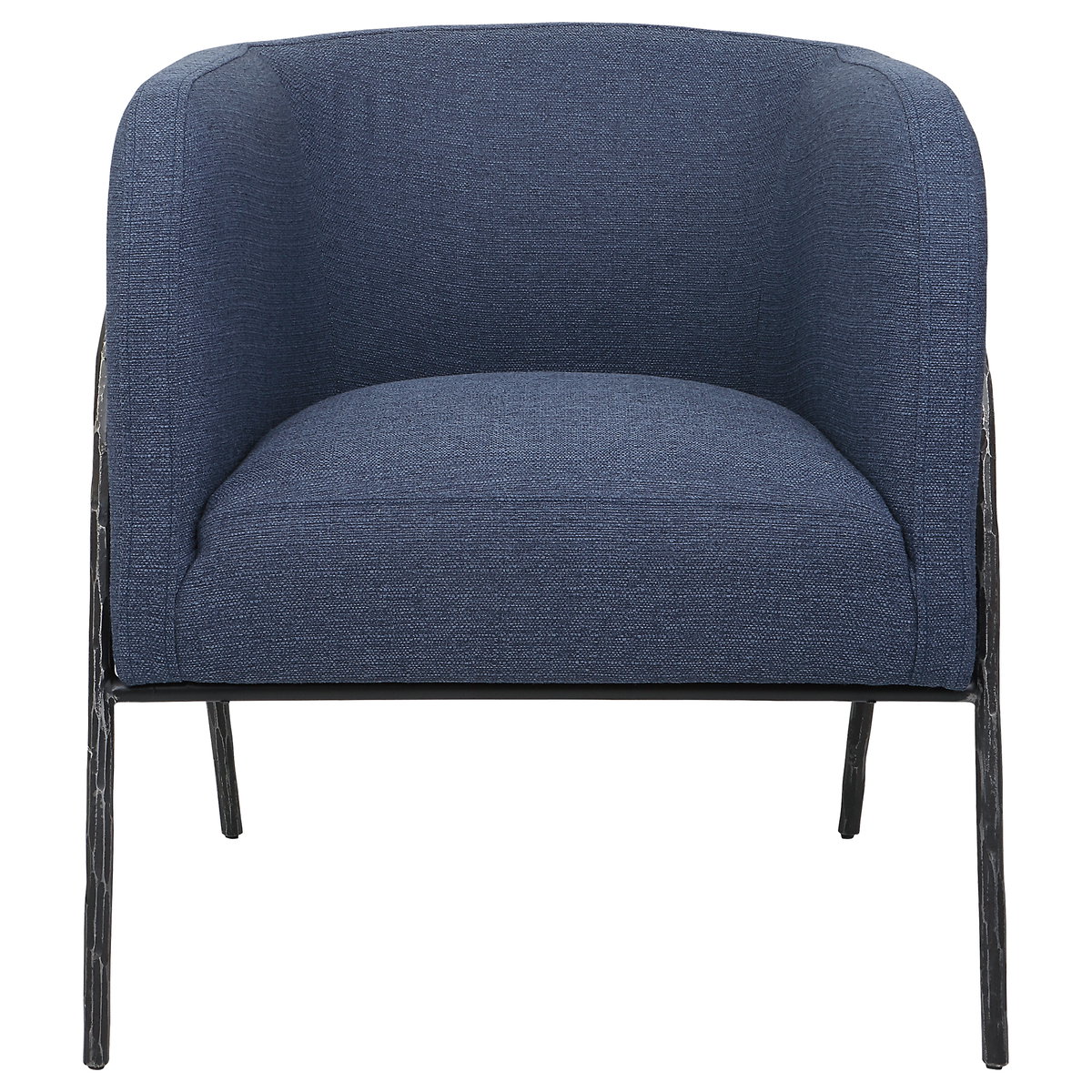 Jacobsen Denim Barrel Chair, Accent Chair by Uttermost, 27" width x 29" height x 27" depth View 1