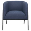 Jacobsen Denim Barrel Chair, Accent Chair by Uttermost, 27" width x 29" height x 27" depth thumbnail 1