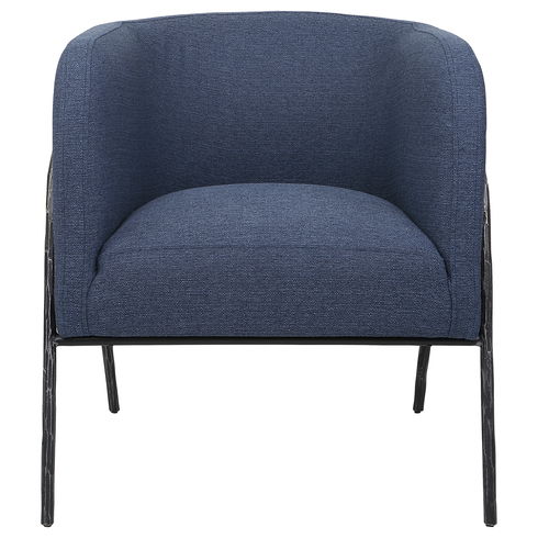 Jacobsen Denim Barrel Chair