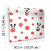 Disney Minnie Mouse Dots Red Wallpaper, by York Wall, 33' length x 1'8.5" width x 0.02" depth thumbnail 6