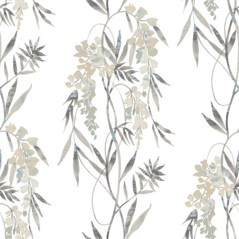 Nouveaux Wisteria Taupe Peel & Stick Wallpaper