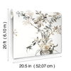 Wild Flowers Neutral Peel & Stick Wallpaper thumbnail 5