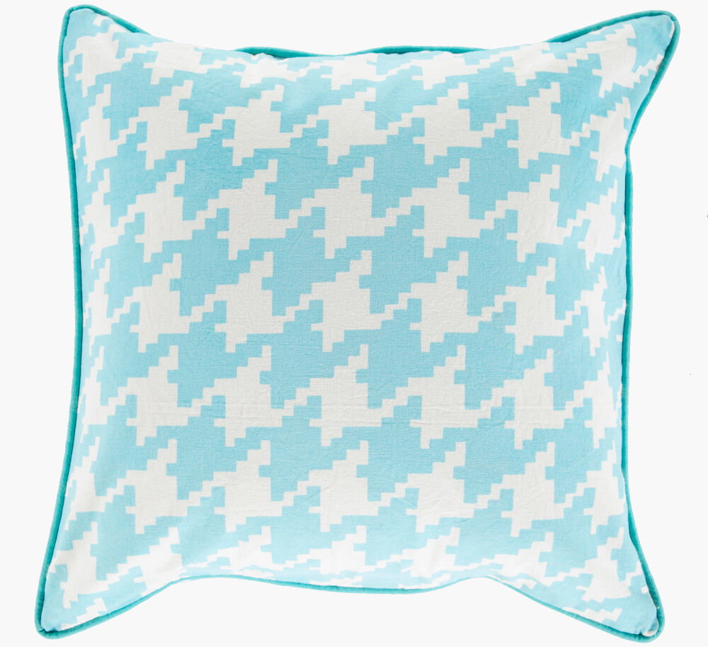 Houndstooth Accent Pillow, Decorative Pillow by Surya, 18" length x 18" width