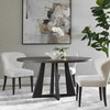 Pulsar Round Gray Walnut Dining Table, by Uttermost, 60" width x 30" height x 44" depth thumbnail 2