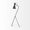 Eris III (58.3'H) Black/Brass Metal Cone Shade Floor Lamp, by Mercana, 20.08" length x 17.72" width x 58.27" height thumbnail 6
