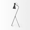 Eris III (58.3'H) Black/Brass Metal Cone Shade Floor Lamp, by Mercana, 20.08" length x 17.72" width x 58.27" height thumbnail 6