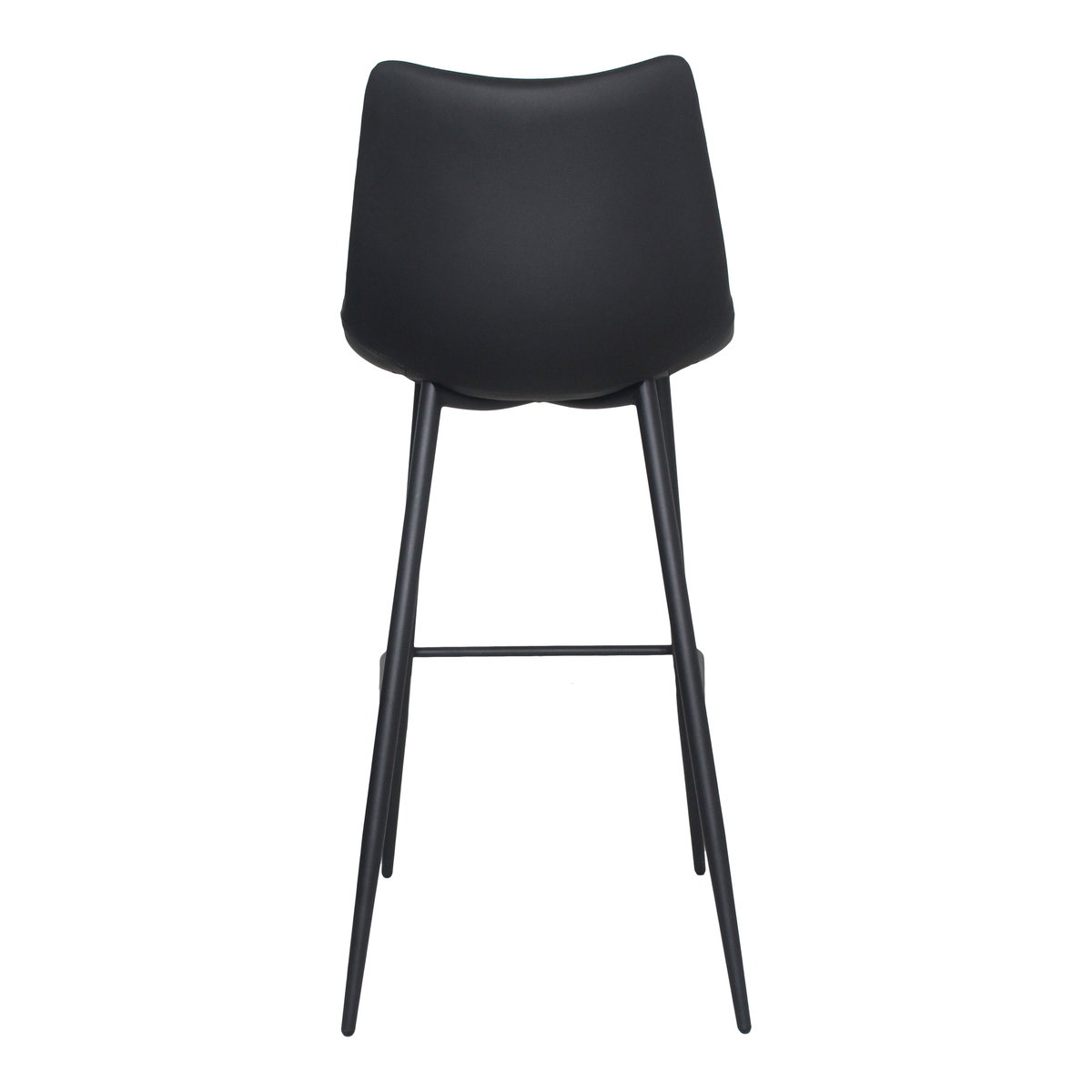 Alibi Barstool Matte Black - Set Of Two, Counter & Bar Stool by Moe's Home, 17.7" width x 41.5" height x 20" depth View 5
