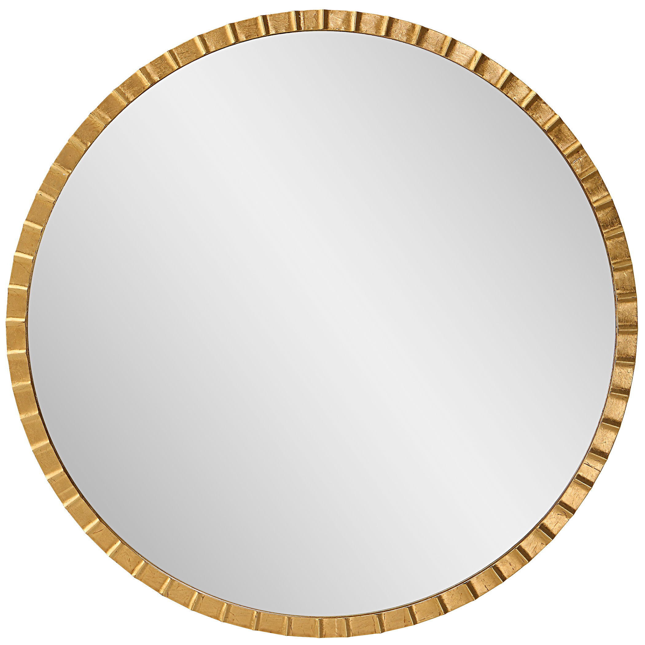 Dandridge Gold Round Mirror large image 