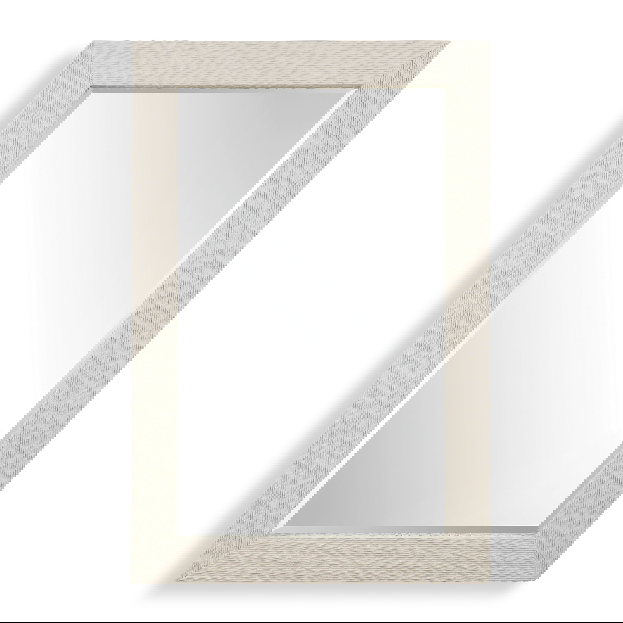 Everett Ivory Stone Mirror large image 