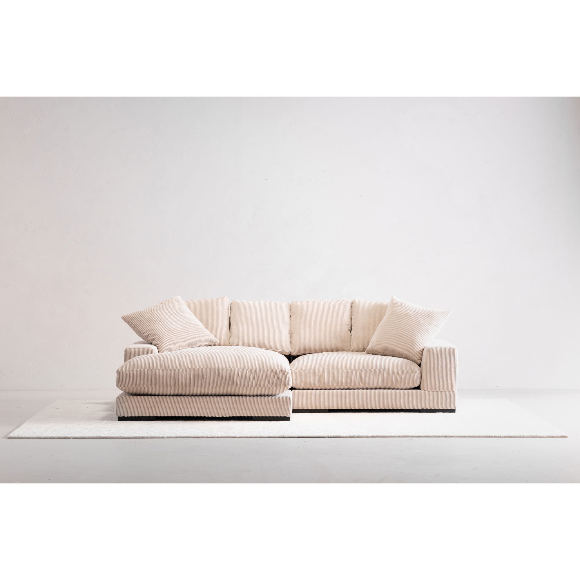 Plunge Sectional Cappuccino, Sectional Sofa by Moe's Home, 106" width x 34" height x 46" depth View 5
