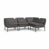 Inou Elements Modular Four-seater Sectional Sofa, Outdoor Furniture by Crescent Garden, 6'9.3" width x 2'2.4" height x 4'5.3" depth thumbnail 5