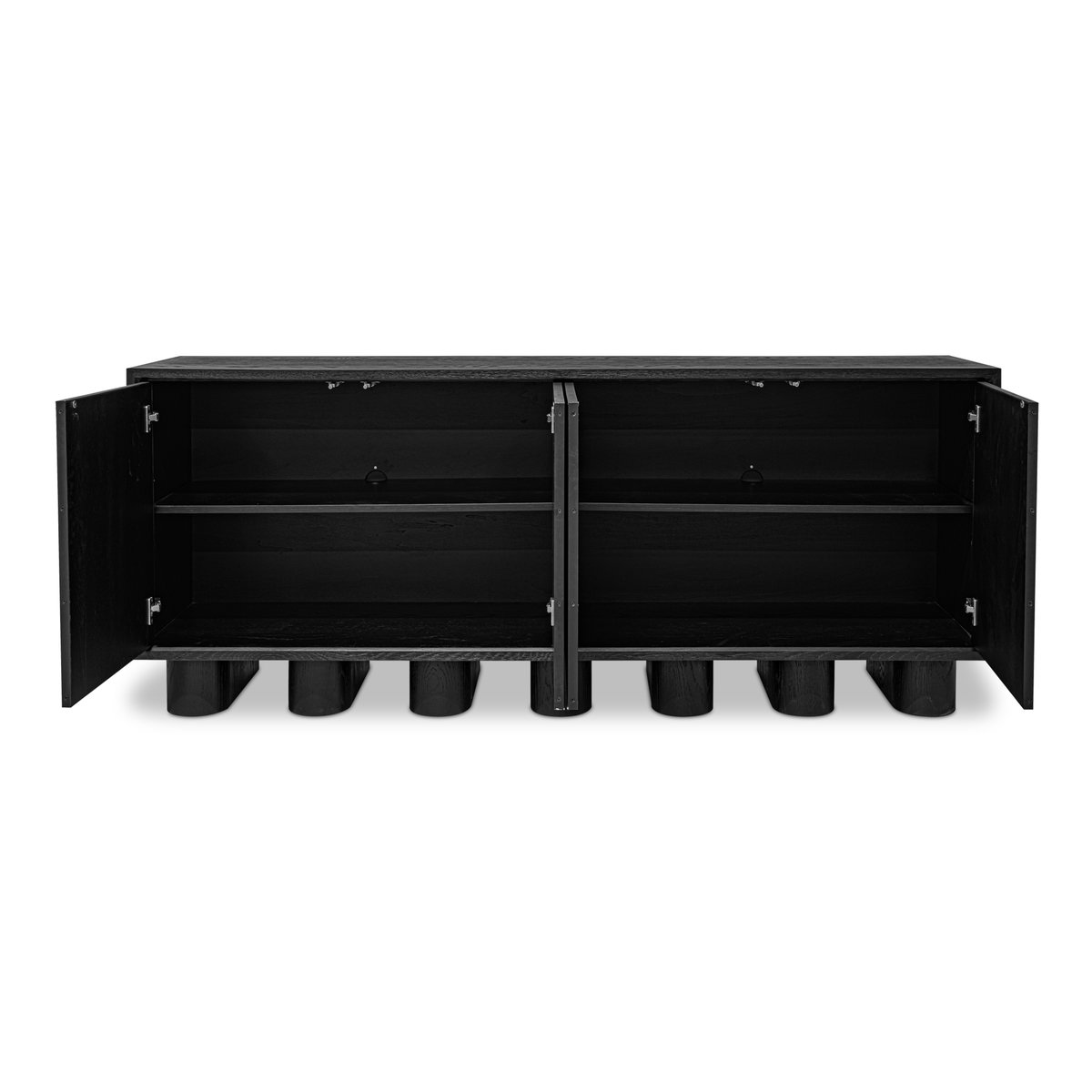 Marcelle Sideboard Black, Cabinets & Sideboard by Moe's Home, 80" width x 32.63" height x 17.75" depth View 4