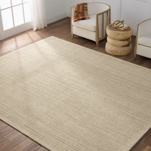 Naturals Sanibel Ivory/White Solid Hand-Tufted Area Rug