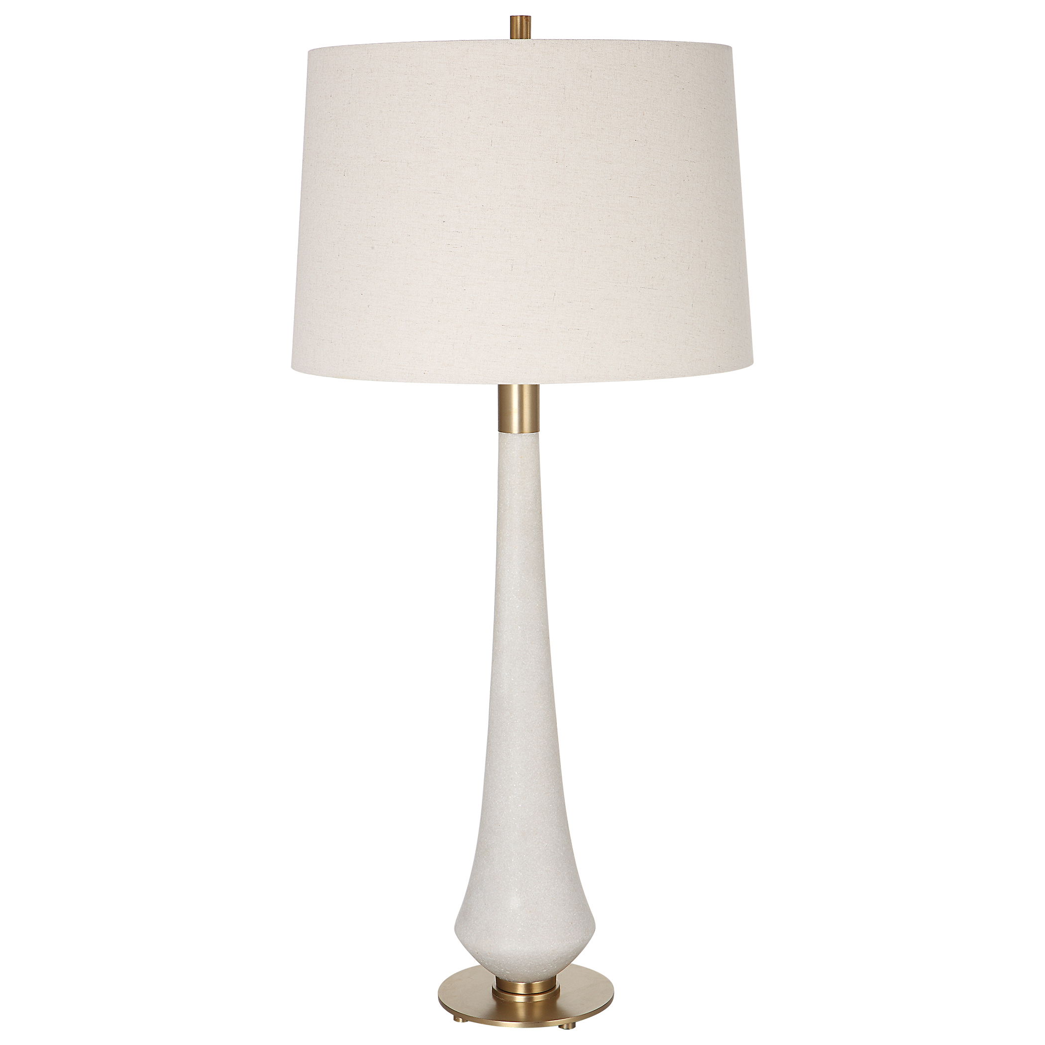 Marille Ivory Stone Table Lamp large image 