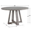 Gidran Gray Dining Table, Furniture by Uttermost, 52" width x 29.9" height x 52" depth thumbnail 3