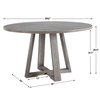 Gidran Gray Dining Table, by Uttermost, 52" width x 29.9" height x 52" depth thumbnail 3
