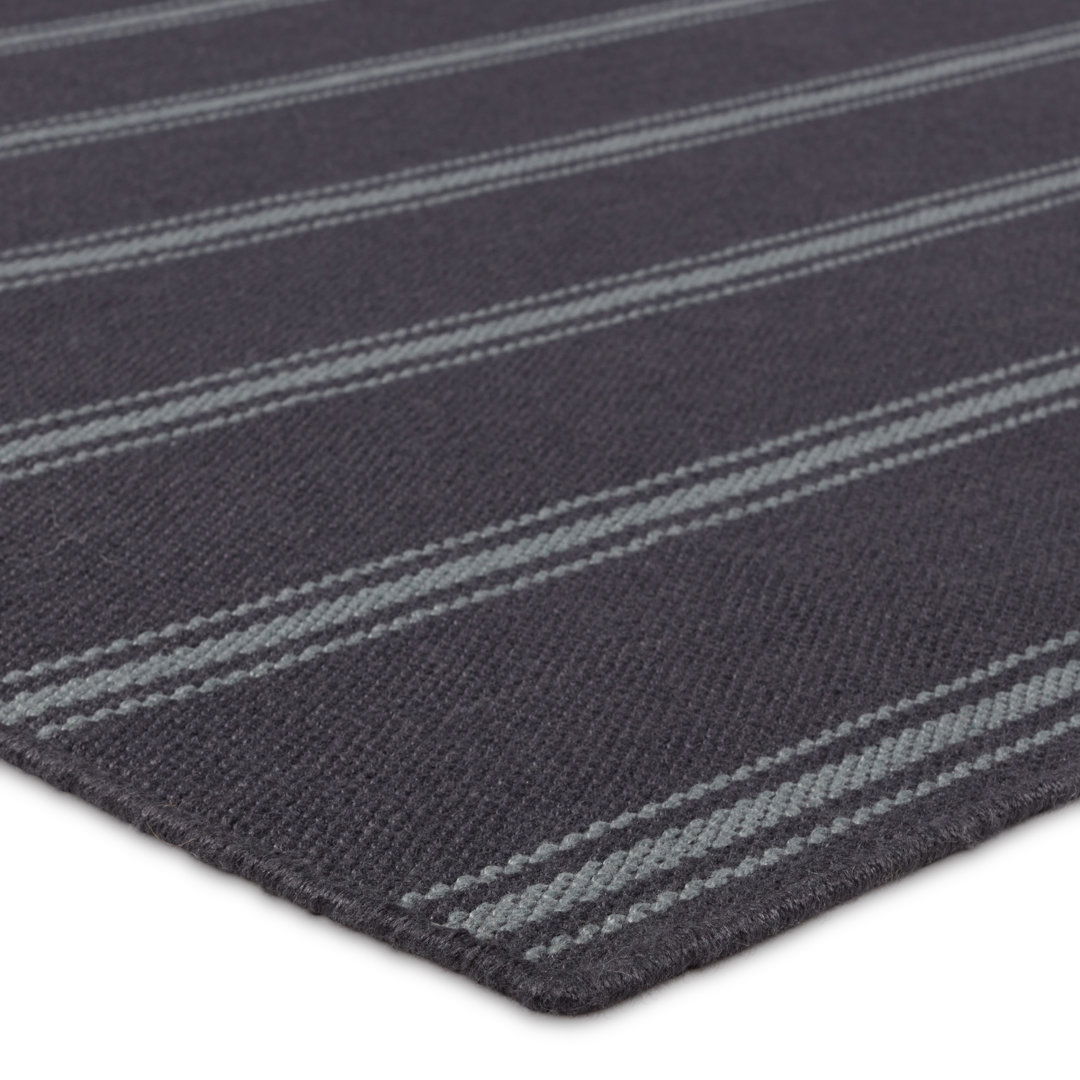 Memento Handmade Indoor/Outdoor Striped Navy/ Light Blue large image 