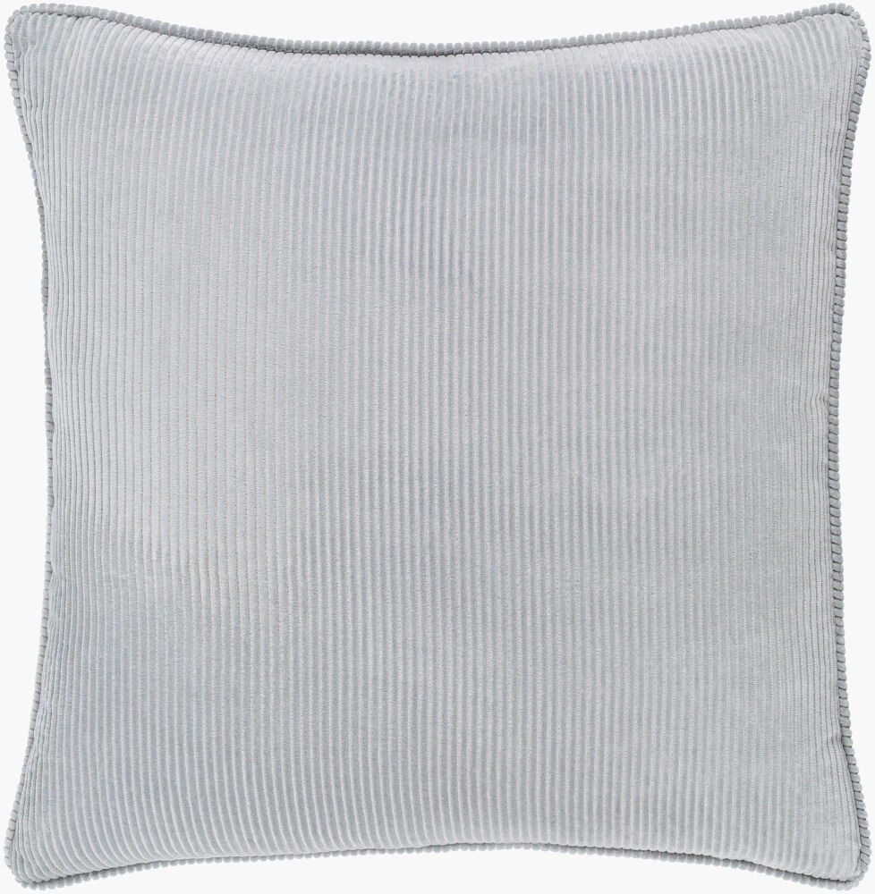 Corduroy Accent Pillow Poly, Decorative Pillow by Surya, 20" length x 20" width