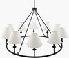 Tessro Chandelier, by Surya, 40" length x 40" width x 49" height thumbnail