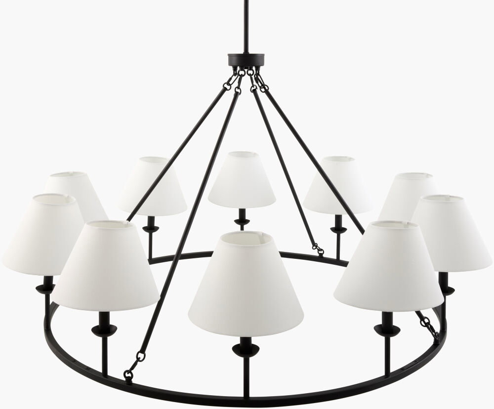 Tessro Chandelier, by Surya, 40" length x 40" width x 49" height