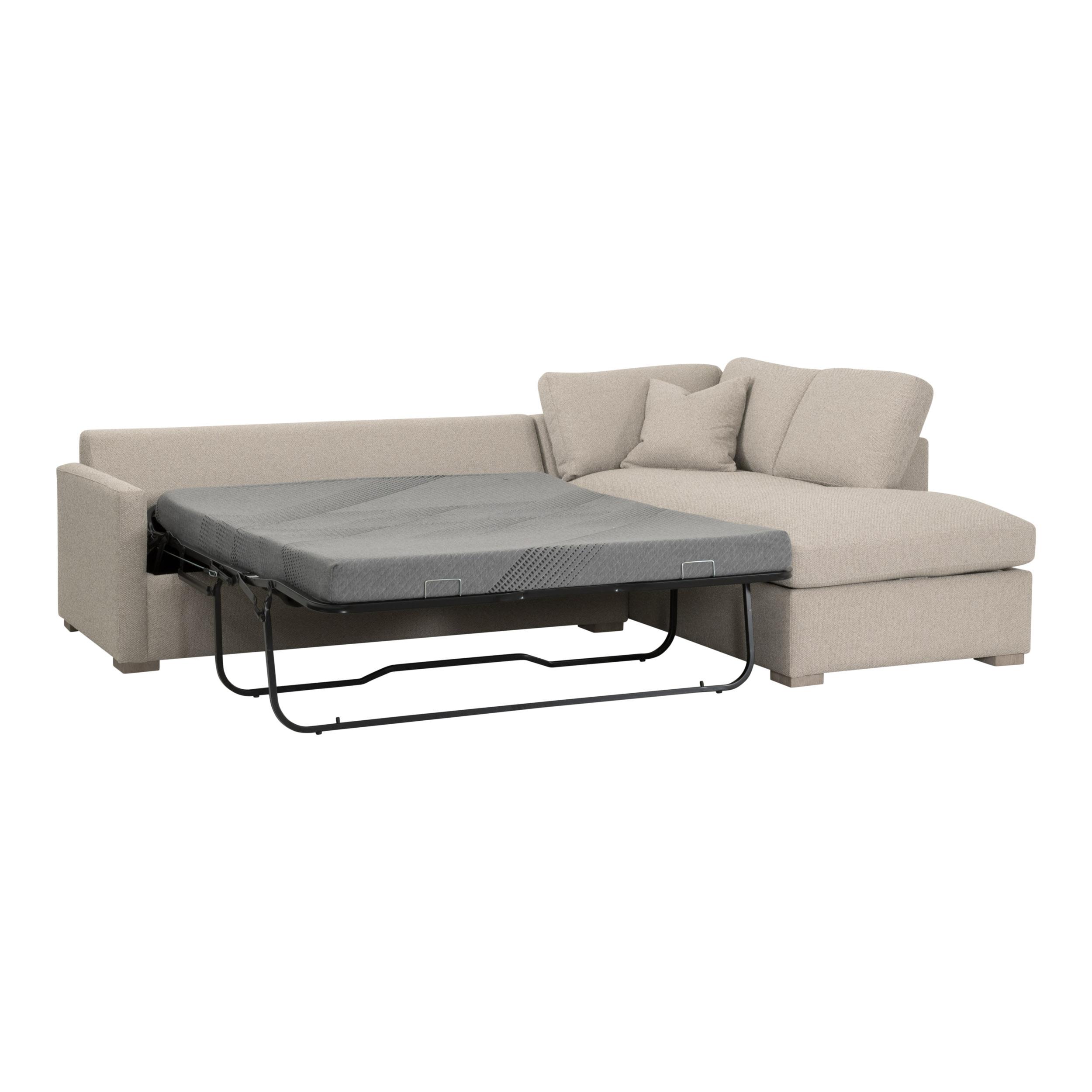 Clara 112' Slim Arm Sleeper Queen RF Sectional, Seating by Essentials for Living, 112" width x 37.5" height x 81" depth View 8