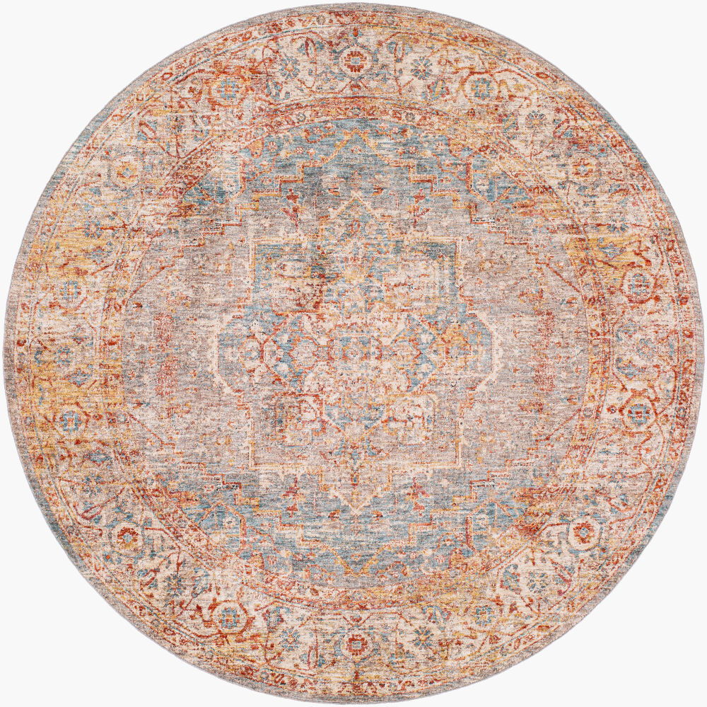 Mirabel Machine Woven Rug, by Surya, 6'6.74" length x 6'6.74" width