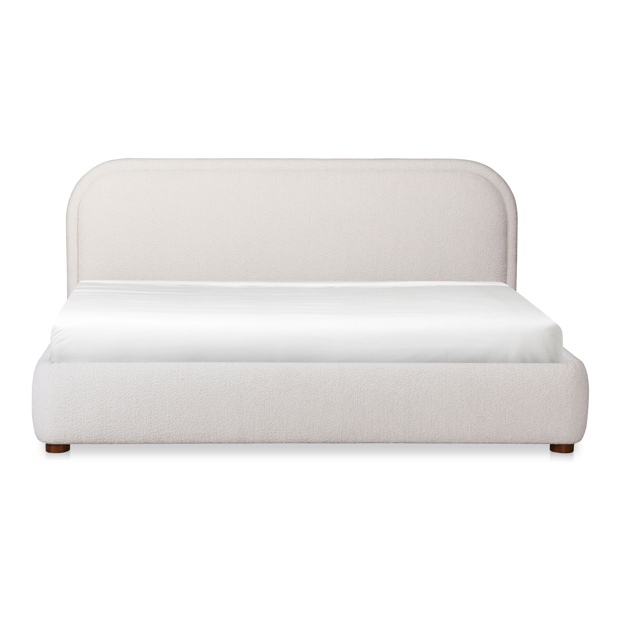 Colin King Bed Oatmeal, by Moe's Home, 85.5" width x 40" height x 86" depth View 1